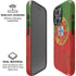 Portuguese Flag Dark Wood iPhone 16 Pro Magsafe Impact Case